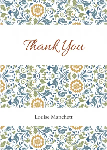 "Manchett Floral Folded - A6 folded cards"