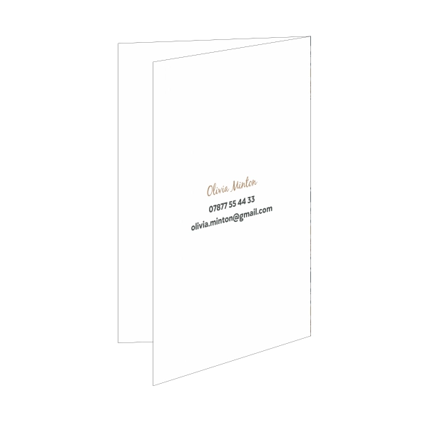 "Minton Floral Folded - A6 folded cards"