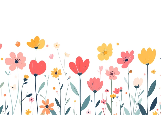 "Flower Meadow - A6 double sided cards"