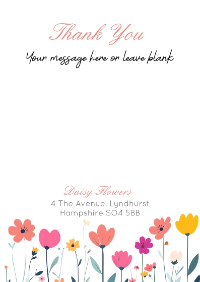 "Flowers - A6 single sided cards"