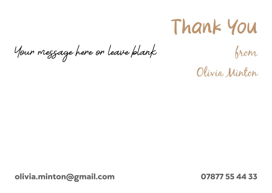 "Minton - A6 single sided cards"