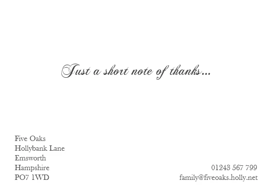 "Oak - A6 double sided cards"