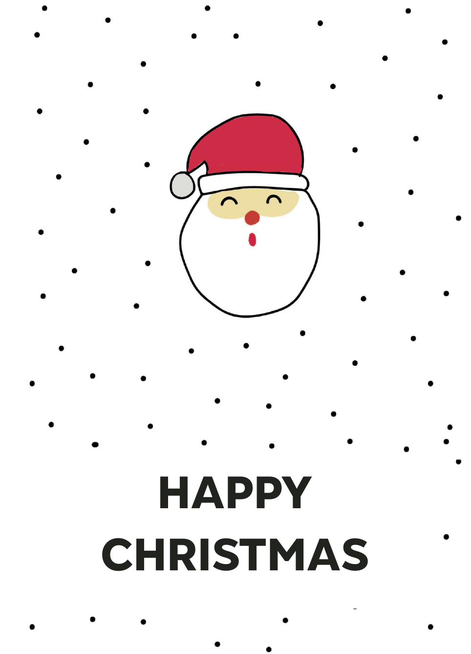 Santa Dotty A6 Cards | Design, proof and buy online | Personalised Stationery