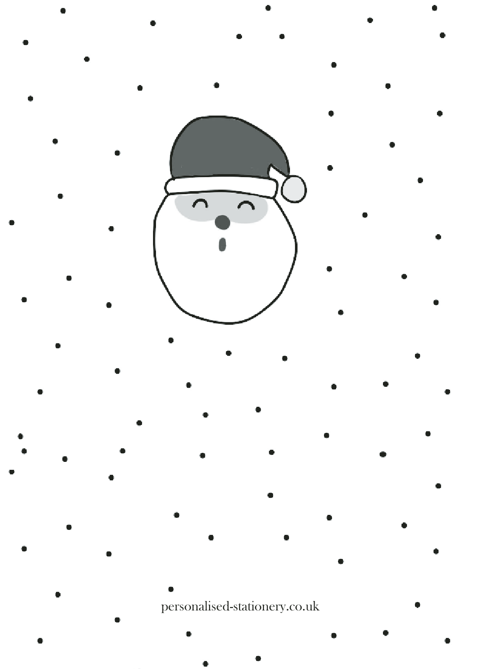 Santa Dotty A6 Cards | Design, proof and buy online | Personalised Stationery