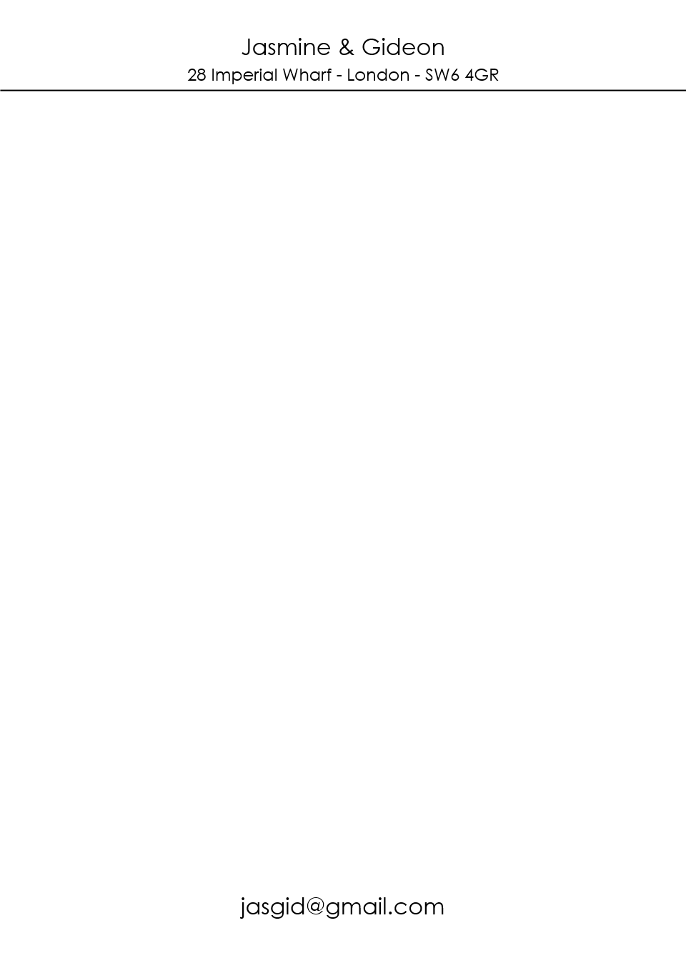 Langham - A5 Thermographic Letterhead