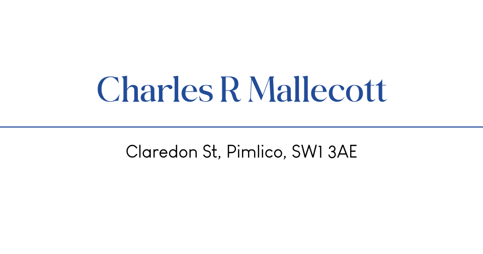 Personalised Stationery : St James : Mall