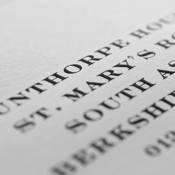 Timeless Engraved Stationery - Quintessential stationery, because luxury is not only something you see, it is something you feel. Engraved printing affords a raised emboss that connects with your senses.