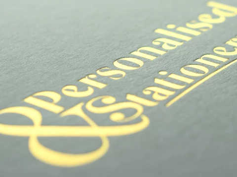 "Design and buy your personalised Hot Foil Printing Social Stationery from Personalsied Stationery. Suppliers of luxurious personalised social stationery since 2003."