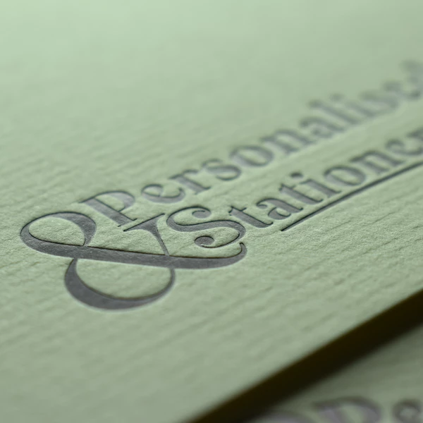 "Design and buy your personalised A6 Textured Laid Hot Foil from Personalsied Stationery. Suppliers of luxurious personalised social stationery since 2003."