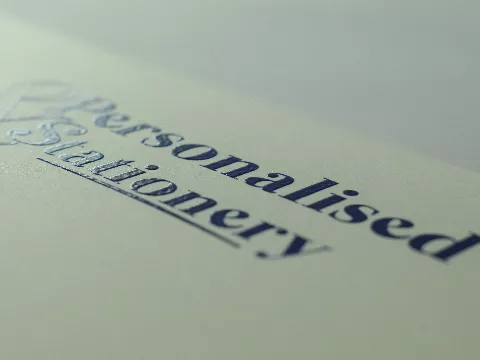 "Design and buy your personalised DQ Thermographic Cards from Personalsied Stationery. Suppliers of luxurious personalised social stationery since 2003."