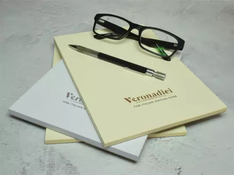 "Design and buy your personalised Veronadici A5 Wove Notepads from Personalsied Stationery. Suppliers of luxurious personalised social stationery since 2003."