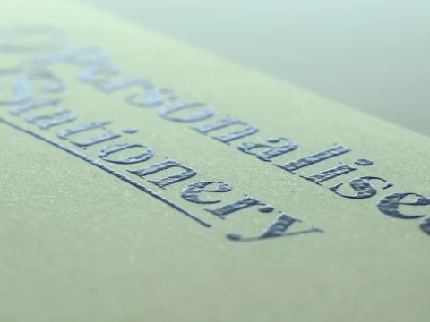 "Design and buy your personalised Thermographic Raised Print Social Stationery from Personalsied Stationery. Suppliers of luxurious personalised social stationery since 2003."